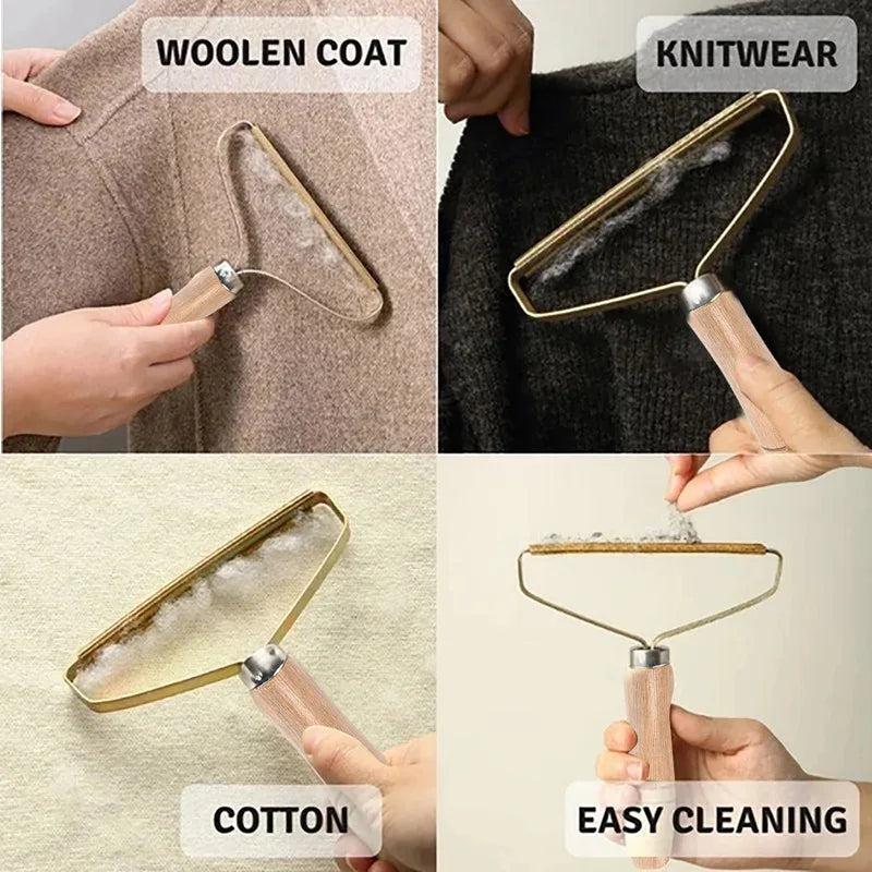 Portable Manual Lint & Pet Hair Remover - Professional Carpet Scraper