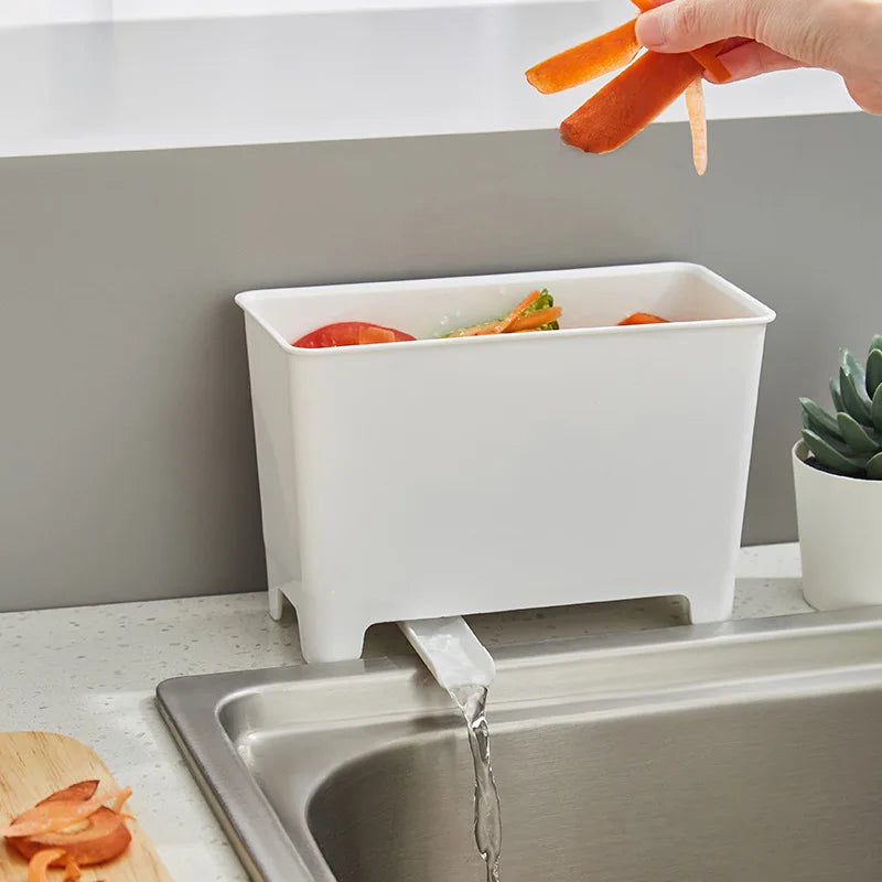 Multifunctional Kitchen Sink Garbage Bin - Portable Drain Strainer & Residue Filter Box