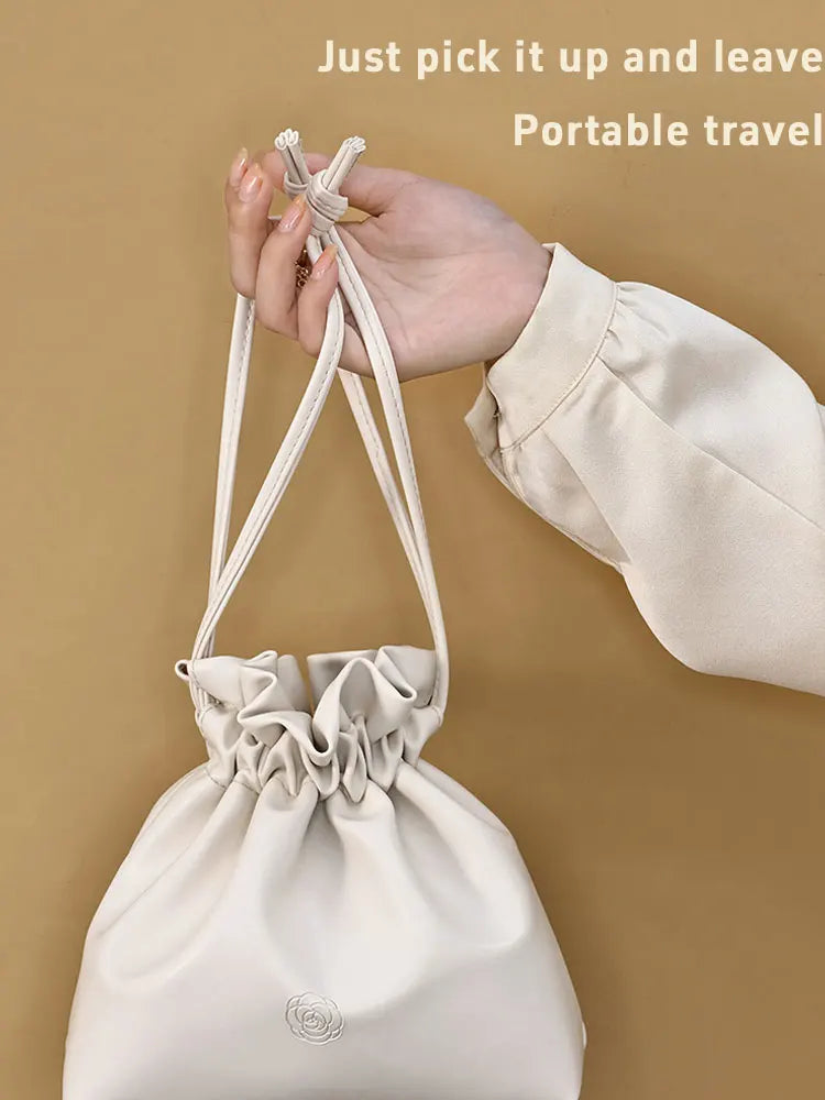 Large Capacity Lazy Makeup Bag – Portable Drawstring Cosmetic Organizer & Travel Toiletry Pouch