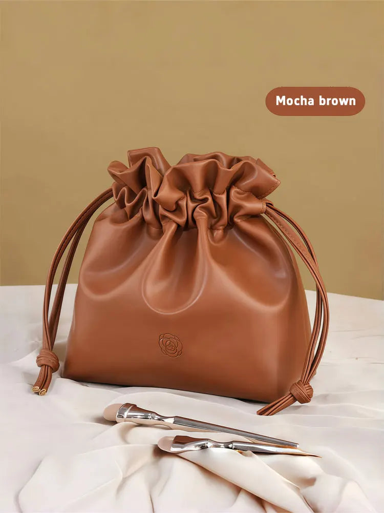 Large Capacity Lazy Makeup Bag – Portable Drawstring Cosmetic Organizer & Travel Toiletry Pouch