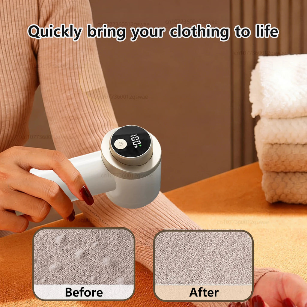 Rechargeable Electric Lint Shaver - Professional Fabric Defuzzer