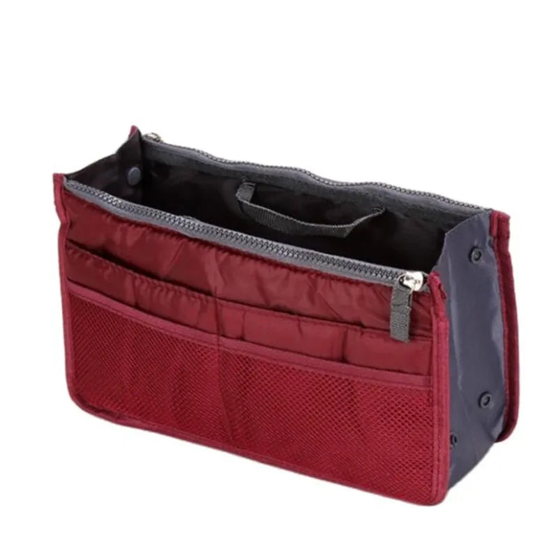 Premium Nylon Handbag Organizer Insert – Multi-Pocket Purse Organizer & Travel Insert Bag for Women