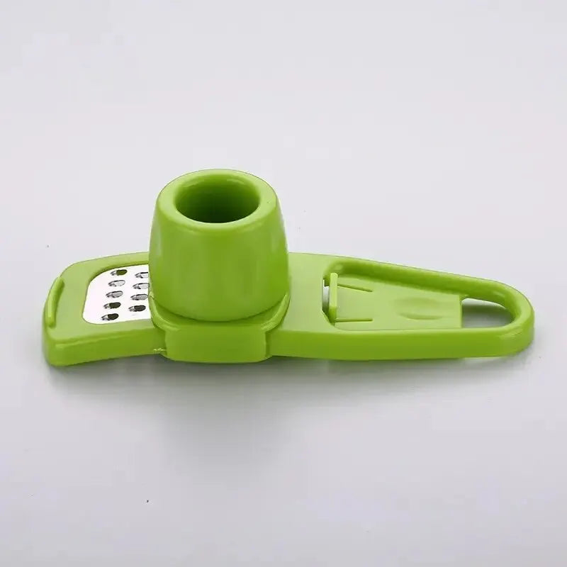 Manual Garlic Press & Mini Ginger Grinder - Easy Kitchen Mashing Tool