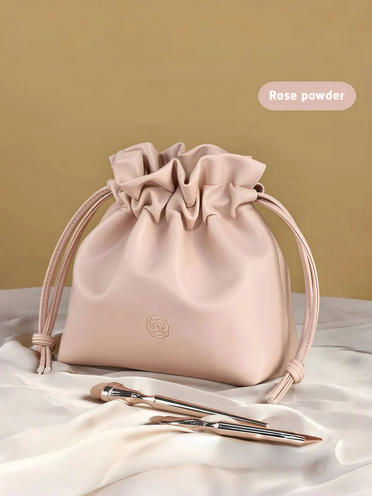 Large Capacity Lazy Makeup Bag – Portable Drawstring Cosmetic Organizer & Travel Toiletry Pouch