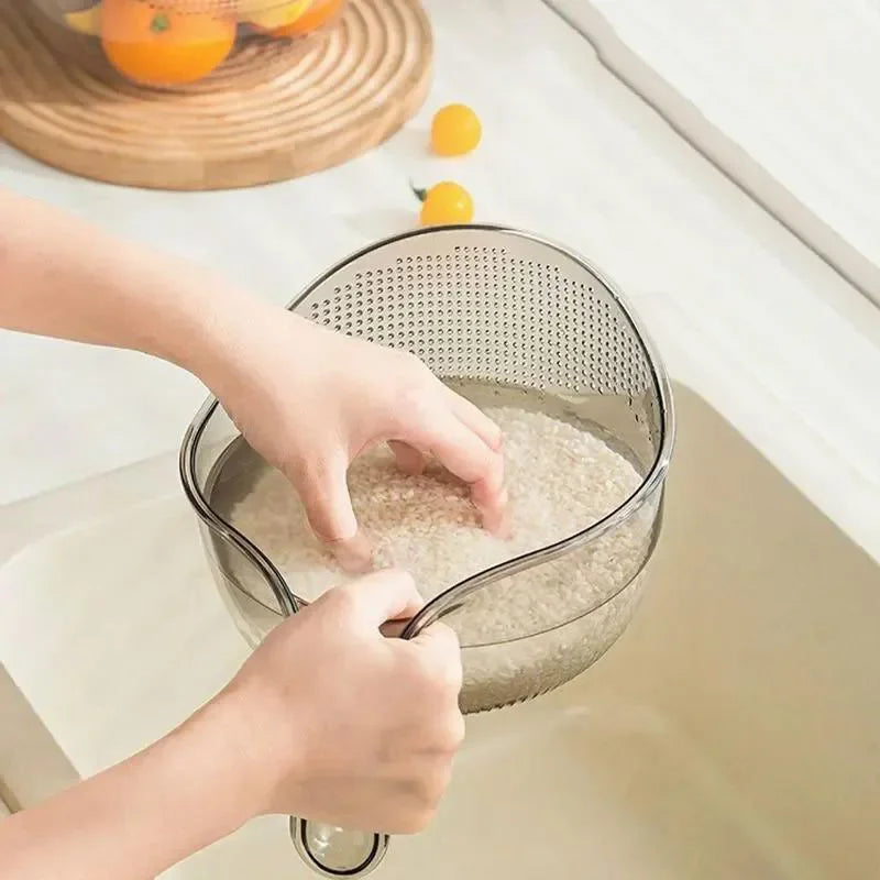 Multi-Functional Rice Washing Filter &amp; Kitchen Drain Basket