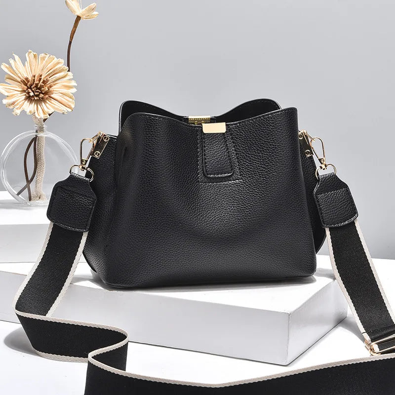Luxury Retro Designer Leather Handbag – Classic Shoulder Tote for Women