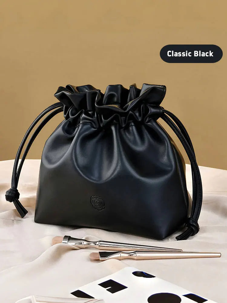 Large Capacity Lazy Makeup Bag – Portable Drawstring Cosmetic Organizer & Travel Toiletry Pouch