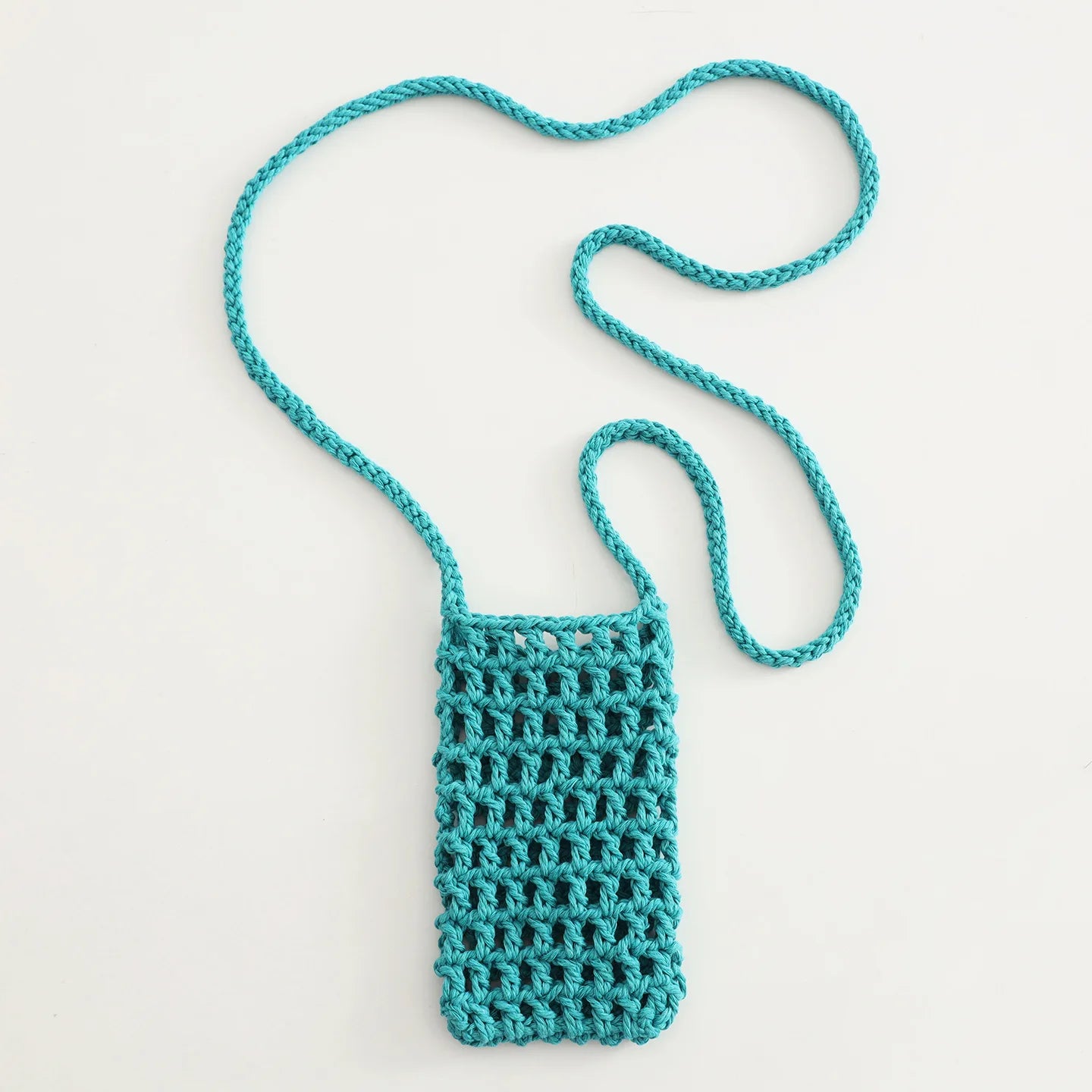 Boho Chic Hollow Crochet Phone Bag – Handmade Aesthetic Mini Cross body Purse