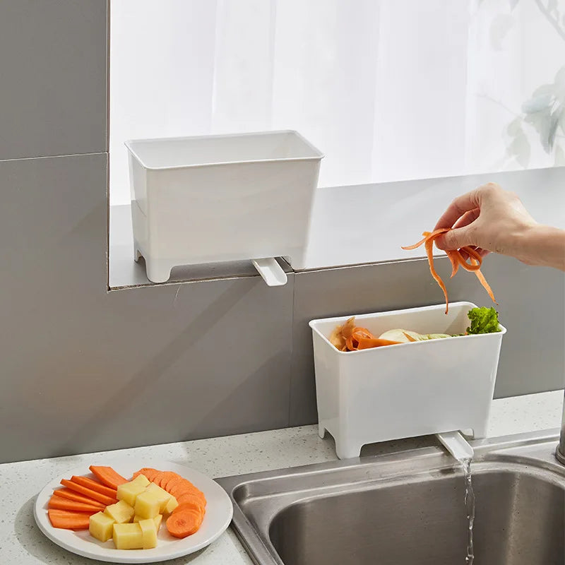 Multifunctional Kitchen Sink Garbage Bin - Portable Drain Strainer & Residue Filter Box