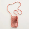 Boho Chic Hollow Crochet Phone Bag – Handmade Aesthetic Mini Cross body Purse