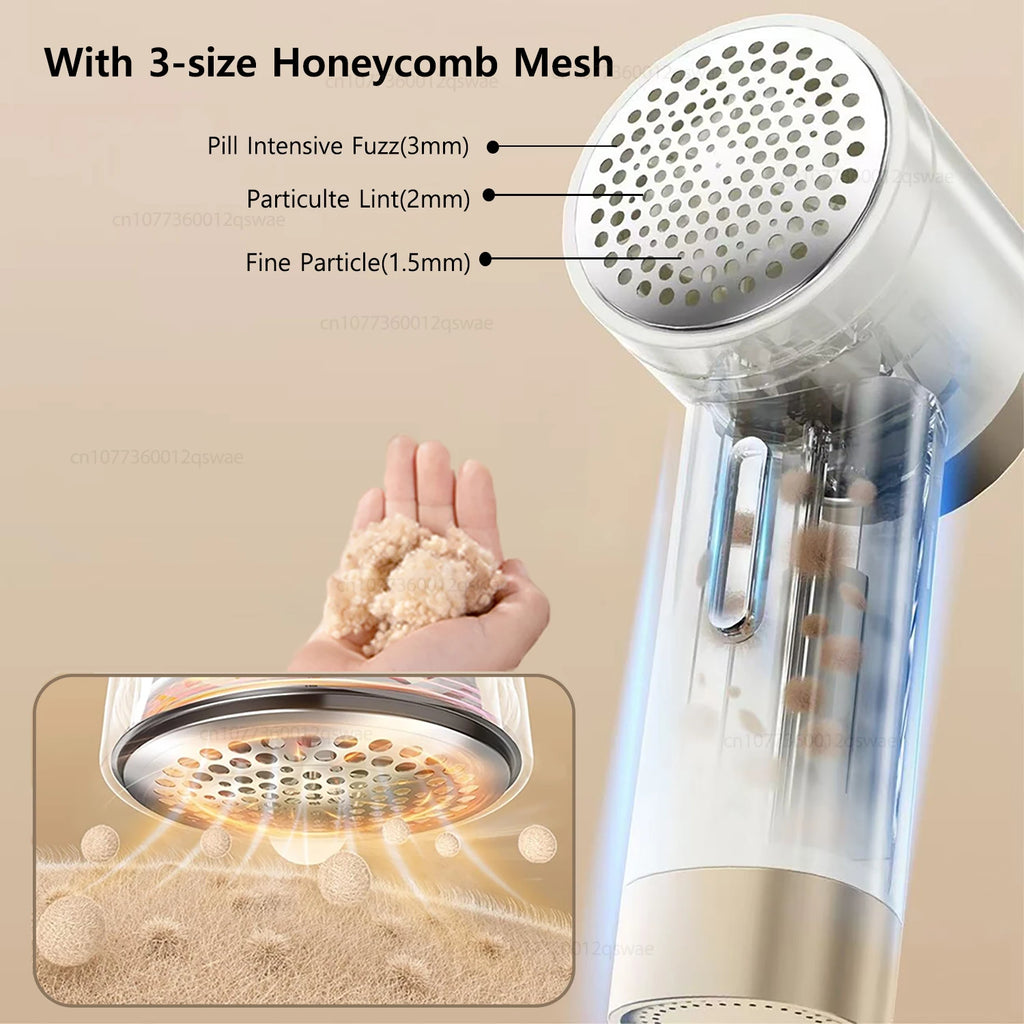 Rechargeable Electric Lint Shaver - Professional Fabric Defuzzer