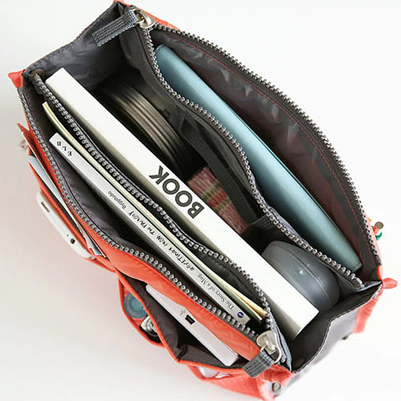Premium Nylon Handbag Organizer Insert – Multi-Pocket Purse Organizer & Travel Insert Bag for Women