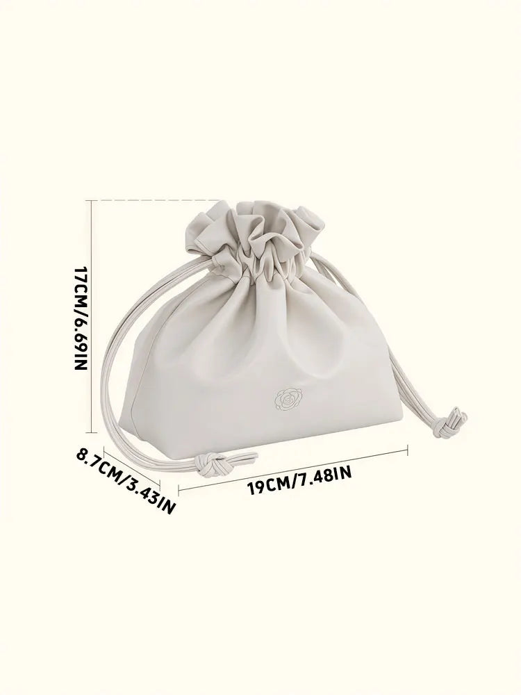 Large Capacity Lazy Makeup Bag – Portable Drawstring Cosmetic Organizer & Travel Toiletry Pouch
