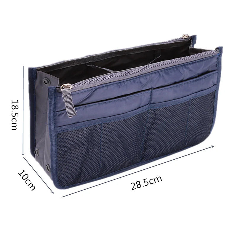 Premium Nylon Handbag Organizer Insert – Multi-Pocket Purse Organizer & Travel Insert Bag for Women