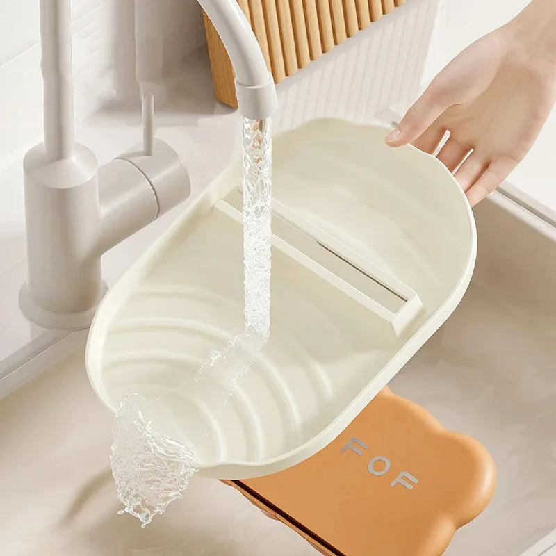Cute Bear Pot Lid Rack - Multi-Purpose Kitchen Spatula & Spoon Rest Holder